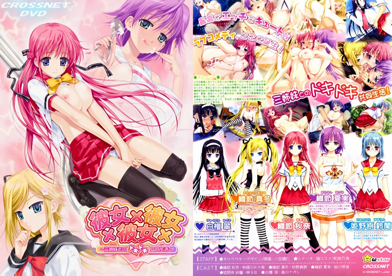 彼女×彼女×彼女～三姉妹とのドキドキ共同生活～/彼女×彼女×彼女 ～与三姐妹的心跳同居生活～（PC端）-羽翼社